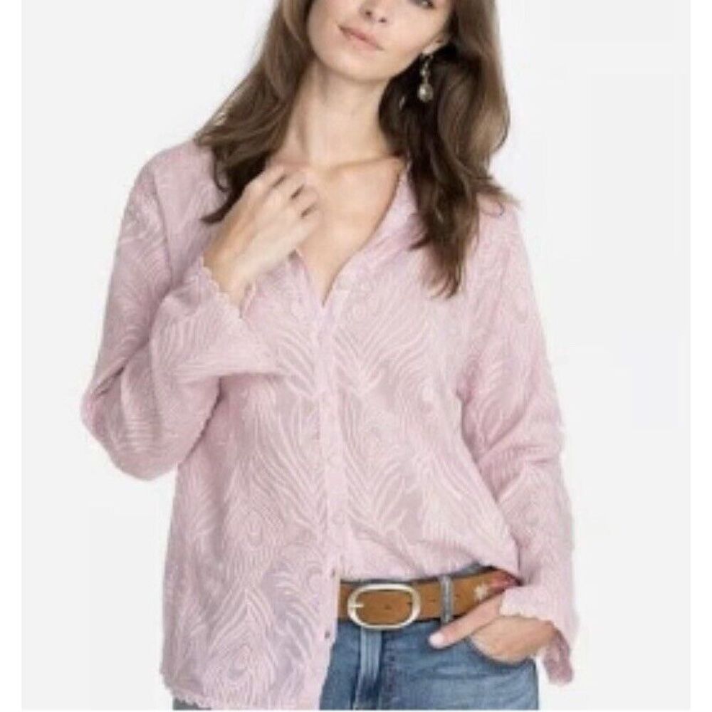 Johnny Was Pink Blouse